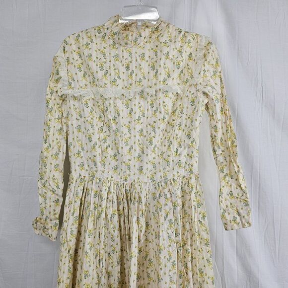 Coquette Prairie Dress Hand Made Bows Multicolor Measurements Included Fit Sz M - Picture 3 of 7